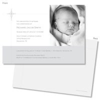 Spark & Spark Invitations (Whimsical Silver Cross - Photo)