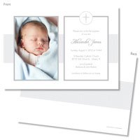 Spark & Spark Invitations (Bold Silver Panels - Photo)