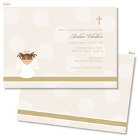 Spark & Spark Invitations (Gold Polka Dots)