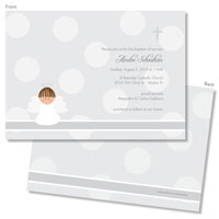 Spark & Spark Invitations (Silver Polka Dots)