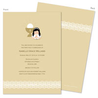 Spark & Spark Invitations (Lace On Bottom - Black Hair)