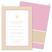 Spark & Spark Invitations (Delicate Rosettes In Pink)