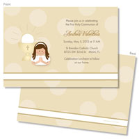 Spark & Spark Invitations (A Praying Girl - Brunette)