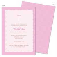 Spark & Spark Invitations (A Pink Scallop Border)