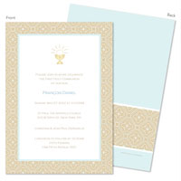 Spark & Spark Invitations (Delicate Rosettes In Blue)