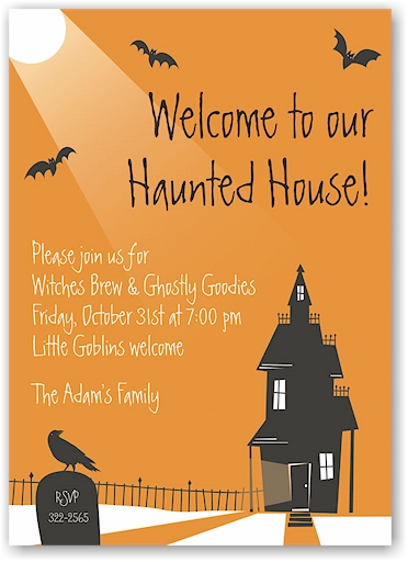 Stacy Claire Boyd - Halloween Invitations (Haunted House)