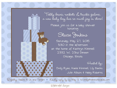Take Note Designs Baby Shower Invitations - Ready for the Big Day