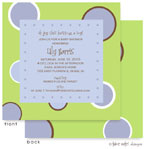 Take Note Designs Baby Shower Invitations - Mod Blue Bubbles