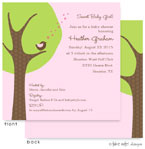 Take Note Designs Baby Shower Invitations - Cheeping Hearts Girl Modern Tree