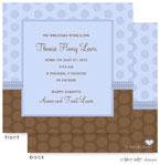 Take Note Designs Baby Shower Invitations - Dual Polka Pattern Boy