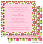 Take Note Designs Baby Shower Invitations - Modern Floral with Brown