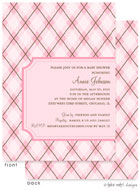 Take Note Designs Baby Shower Invitations - Pink Argyle