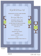 Take Note Designs Baby Shower Invitations - Boy Stripes and Dots