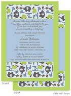Take Note Designs Baby Shower Invitations - Zoo Time Boy Block