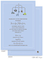 Take Note Designs Baby Shower Invitations - Animal Mobile