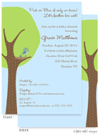 Take Note Designs Baby Shower Invitations - If Only We Knew Feather Her Nest