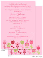 Take Note Designs Baby Shower Invitations - Growing Garden