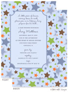 Take Note Designs Baby Shower Invitations - Star from Heaven Boy