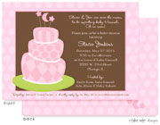 Take Note Designs Baby Shower Invitations - Star and Moon Cake Girl