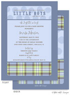 Take Note Designs Baby Shower Invitations - What Little Boys are Made Of