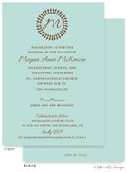 Take Note Designs Baptism Invitations - Vine Monogram Center Pool