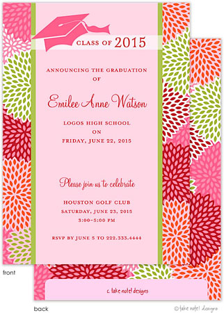 Take Note Designs - Mums Graduation Invitations Take Note Designs - Mums Graduation Invitations
