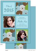 Take Note Designs - Floral Bunch and Turquoise Graduation Announcements (Photo)