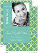 Take Note Designs - Tiffany Fancy Grid Graduation Announcements (Graduation) (Photo)