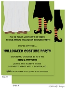 Take Note Designs - Halloween Invitations (Costume Pair on Green)