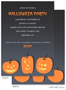 Take Note Designs - Halloween Invitations (Jack-O-Lantern Trio)