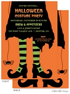 Take Note Designs - Halloween Invitations (Bewitched Spider on Orange)