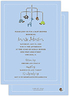 Take Note Designs Baby Shower Invitations - Animal Mobile