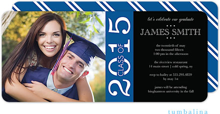 Tumbalina Graduation Invitations/Announcements - Grad Class Of (Blue - Photo) (Grad Sale 2022) Tumbalina Graduation Invitations/Announcements - Grad Class Of (Blue - Photo) (Grad Sale 2022)