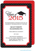 Tumbalina Graduation Invitations/Announcements - Graduate Cap Invitation (Red) (Grad Sale 2022)