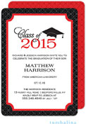 Tumbalina Graduation Invitations/Announcements - Graduate Cap Invitation (Red) (Grad Sale 2022)