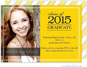 Tumbalina Graduation Invitations/Announcements - Graduate Classic (Yellow - Photo) (Grad Sale 2022)