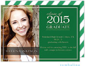 Tumbalina Graduation Invitations/Announcements - Graduate Classic (Green - Photo) (Grad Sale 2022)