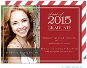 Tumbalina Graduation Invitations/Announcements - Graduate Classic (Red - Photo) (Grad Sale 2022)