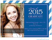 Tumbalina Graduation Invitations/Announcements - Graduate Classic (Blue - Photo) (Grad Sale 2022)