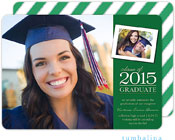 Tumbalina Graduation Invitations/Announcements - Grad Classic Snapshot (Green - Photo) (Grad Sale 20