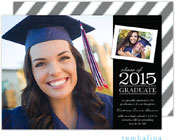 Tumbalina Graduation Invitations/Announcements - Grad Classic Snapshot (Black - Photo) (Grad Sale 20