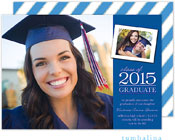 Tumbalina Graduation Invitations/Announcements - Grad Classic Snapshot (Blue - Photo) (Grad Sale 202