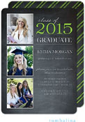 Tumbalina Graduation Invitations/Announcements - Grad Class Memories (Chalkboard Green - Photo)