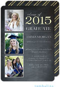 Tumbalina Graduation Invitations/Announcements - Grad Class Memories (Chalkboard Yellow - Photo)