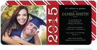 Tumbalina Graduation Invitations/Announcements - Grad Class Of (Red - Photo) (Grad Sale 2022)