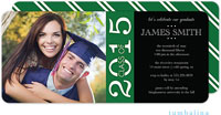 Tumbalina Graduation Invitations/Announcements - Grad Class Of (Green - Photo) (Grad Sale 2022)
