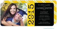 Tumbalina Graduation Invitations/Announcements - Grad Class Of (Yellow - Photo) (Grad Sale 2022)