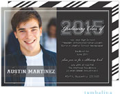 Tumbalina Graduation Invitations/Announcements - Grad Script Black (Digital Photo Invitation) (Grad