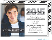 Tumbalina Graduation Invitations/Announcements - Grad Script White (Digital Photo Invitation) (Grad