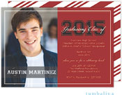 Tumbalina Graduation Invitations/Announcements - Grad Script Red (Digital Photo Invitation) (Grad Sa